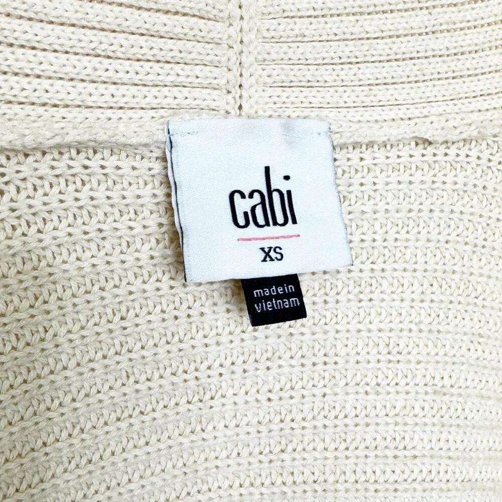 CAbi Women's Trio Sophia Rainbow Stripe Cardigan Sweater Size XS